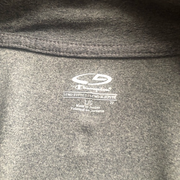 CHAMPION - L GREY W/ PINK TRIM ATHLETIC PULLOVER - Picture 6 of 6